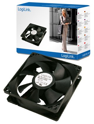 LogiLink FAN103 - Gehäuselüfter - 120 mm - Schwarz
