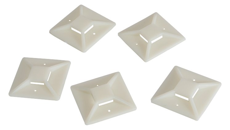 LogiLink Kabelbinderhalterung - Natur (Packung mit 100)