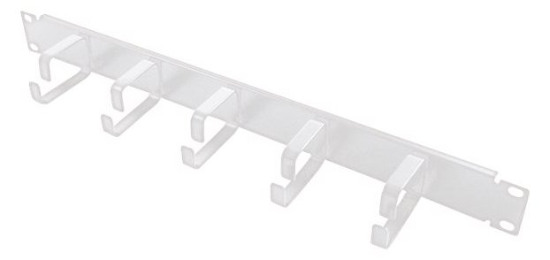 LogiLink Kabelmanagementleiste - Hellgrau, RAL 7035 - 1U - 48.3 cm (19)