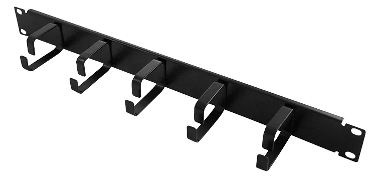 LogiLink Kabelmanagementleiste - Schwarz, RAL 9005 - 1U - 48.3 cm (19), Ansicht 2