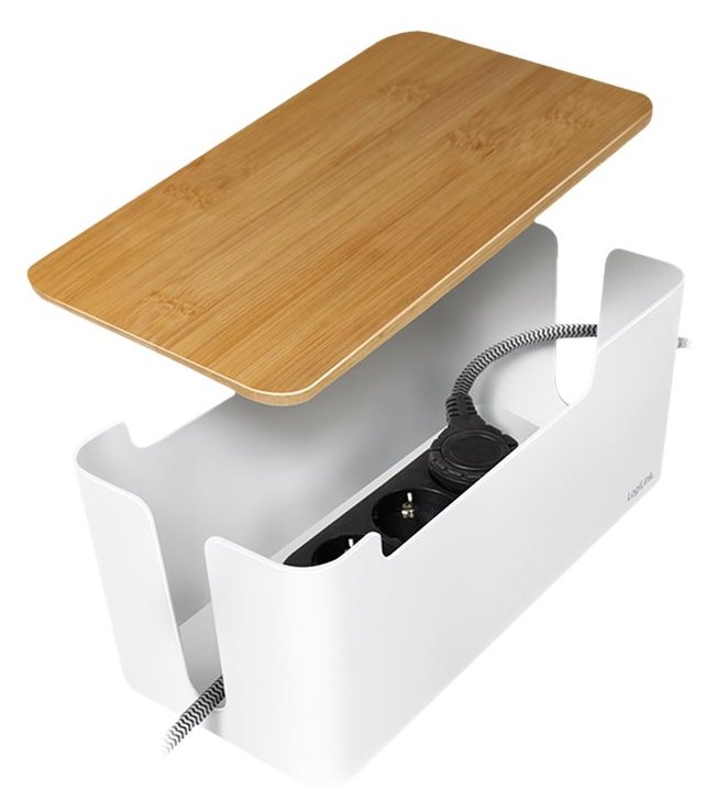 LogiLink Kabel-Organizer - mit Bambusdeckel