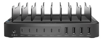 LogiLink Ladestation - 120 Watt - 4.8 A - PD 3.0, QC 3.0 - 10 Ausgabeanschlussstellen (4 x USB, 6 x USB-C) von LumaTech