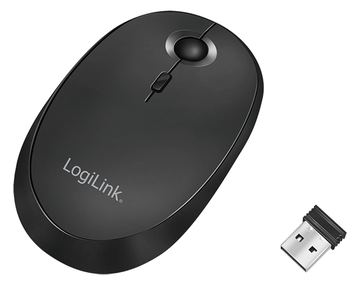LogiLink Maus - optisch - kabellos - 2.4 GHz, Bluetooth 4.0 - kabelloser Empfänger (USB) - Schwarz von LumaTech