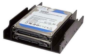 LogiLink Mounting Bracket for 2,5 HDD/SSD in 3.5 Bay - Laufwerksschachtadapter - 3.5 to 2 x 2.5 von LumaTech