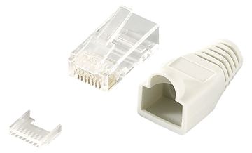 LogiLink Netzwerkanschluss - RJ-45 (M) - ungeschirmt - CAT 6 (Packung mit 100) von LumaTech