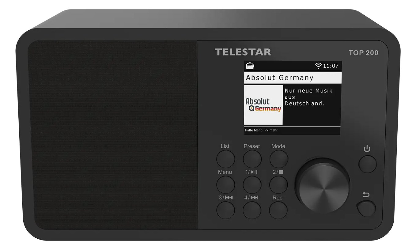 Telestar TOP 200 Schwarz Multifunktionsradios Stationär