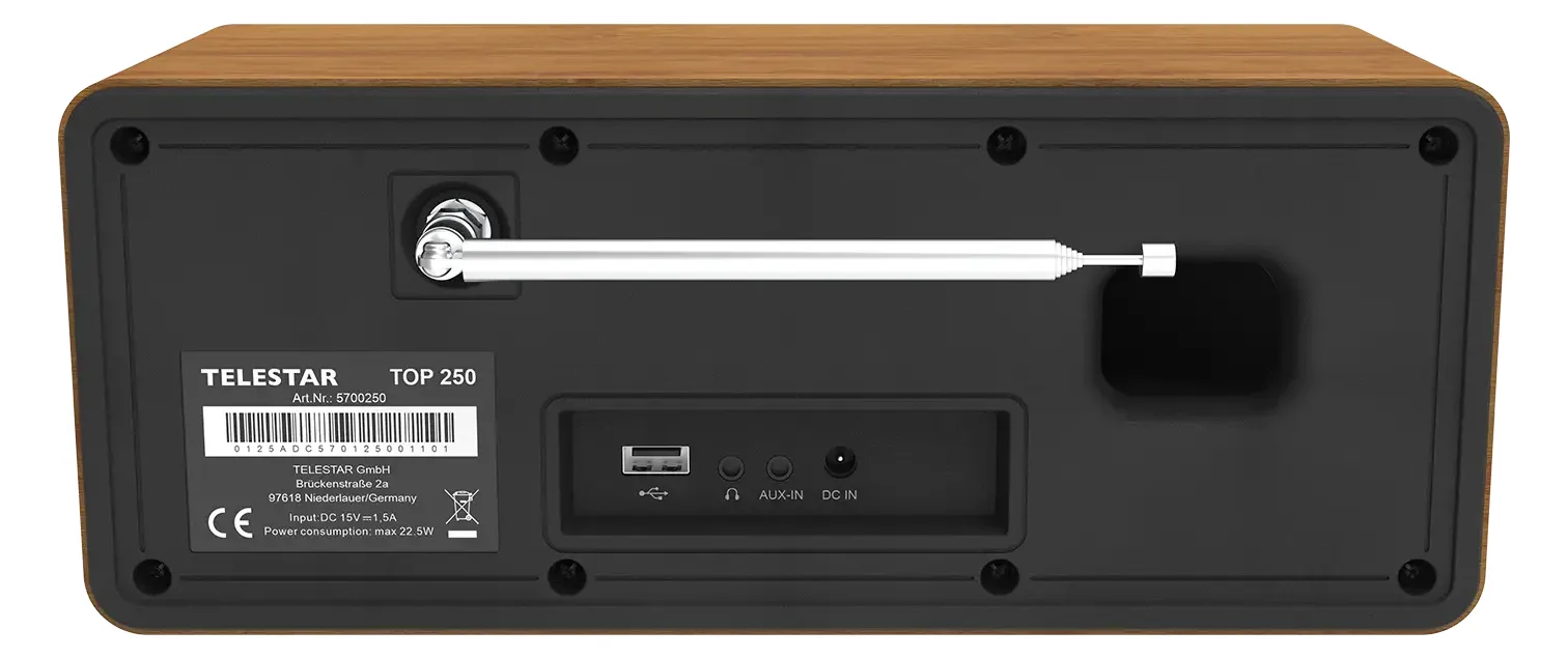 Telestar TOP 250 Holz Multifunktionsradios Stationär, Ansicht 3