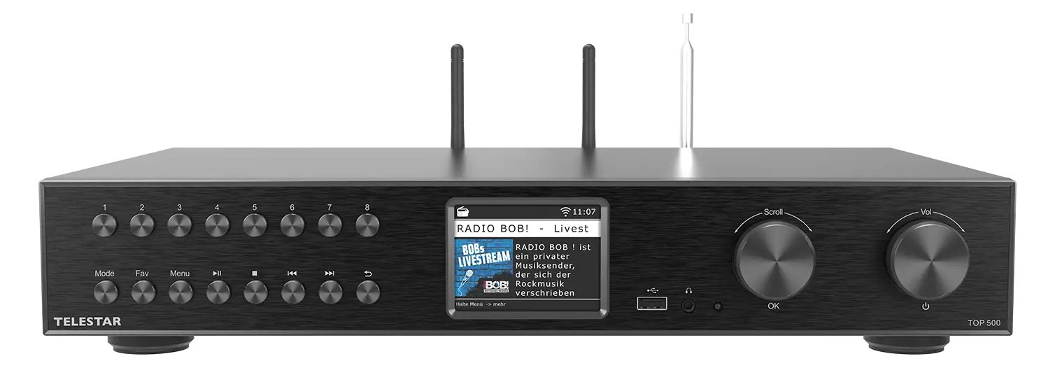 Telestar TOP 500 Schwarz Multifunktionsradios HiFi-Baustein