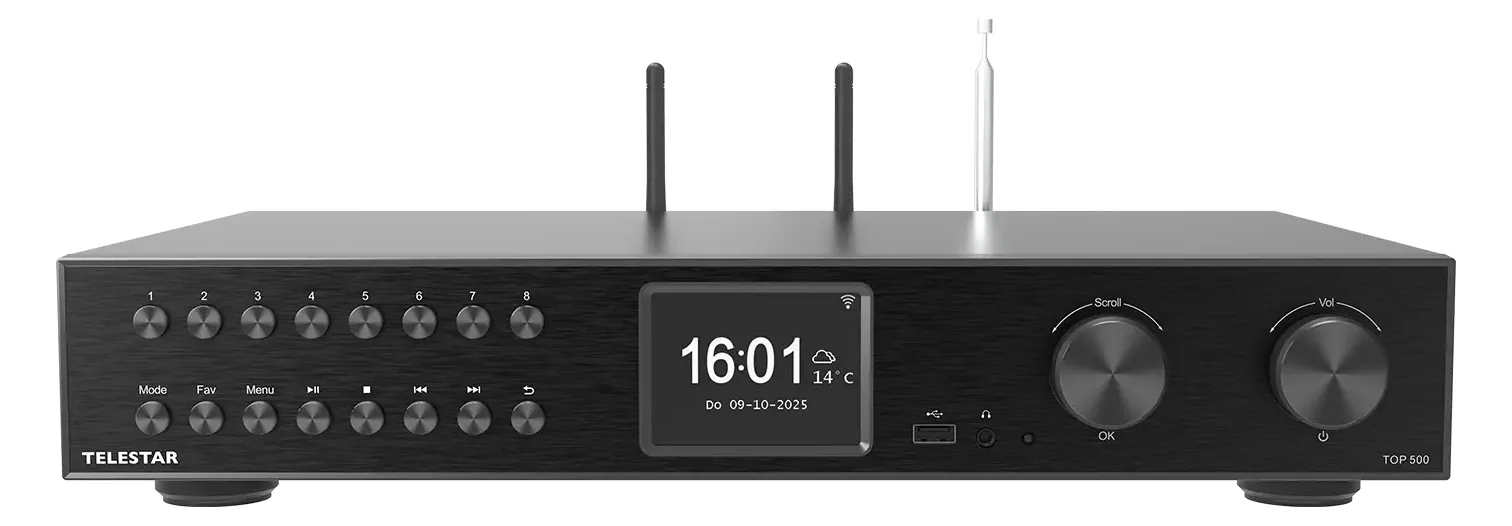 Telestar TOP 500 Schwarz Multifunktionsradios HiFi-Baustein, Ansicht 4