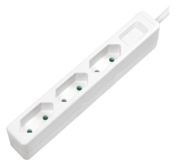LogiLink Slim - Steckdosenleiste - Wechselstrom 250 V - 1700 Watt - Ausgangsanschlüsse: 3 (3 x Eurostecker) von LumaTech