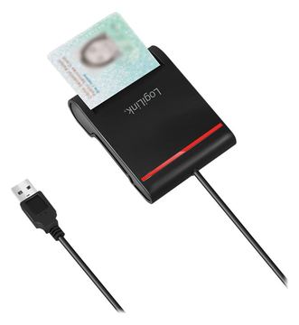 LogiLink SmartCard-Leser - USB 2.0 - Schwarz von LumaTech