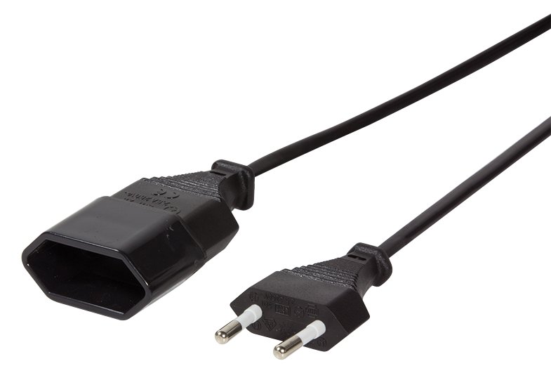 LogiLink Spannungsversorgungs-Verlängerungskabel - Eurostecker (W)