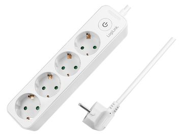 LogiLink Steckdosenleiste - Wechselstrom 250 V - 3680 Watt -  Ausgangsanschlüsse: 4 (4 x CEE 7/3) von LumaTech