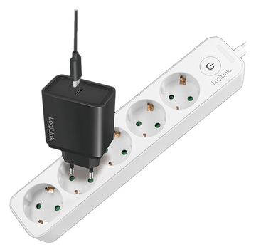 LogiLink Steckdosenleiste - Wechselstrom 250 V - 3680 Watt - Eingabe, Eingang Stromversorgung von LumaTech