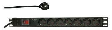 LogiLink Stromverteilungseinheit (Rack - einbaufähig) - Wechselstrom 250 V - 3500 Watt - Eingabe, Eingang CEE 7/7 von LumaTech