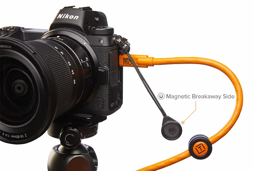 Tether Tools TetherGuard Camera Support - Kabelhalter - Universal - Schwarz - Orange, Ansicht 4
