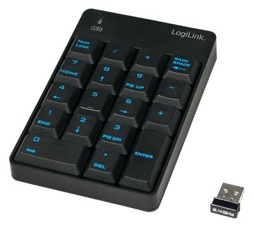 LogiLink Tastatur - kabellos - 2.4 GHz von LumaTech