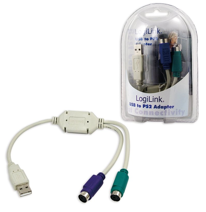 LogiLink Tastatur- / Maus-Adapter - PS/2 (W)