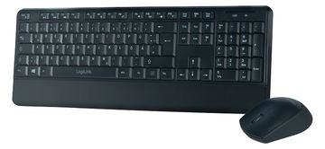LogiLink Tastatur-und-Maus-Set - kabellos - 2.4 GHz - TL: Deutsch, QWERTZ von LumaTech