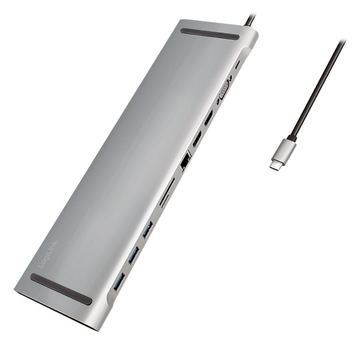 LogiLink UA0373 - Kabelgebunden - USB 3.2 Gen 1 (3.1 Gen 1) Type-C - 100 W - 3,5 mm - 10,100,1000 Mbit/s - Aluminium von LumaTech