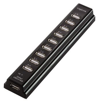 LogiLink USB 2.0 Hub 10-Port - Hub - 10 x USB 2.0 von LumaTech
