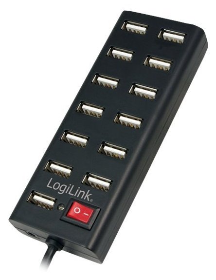 LogiLink USB 2.0 Hub 13-Port with On/Off Switch