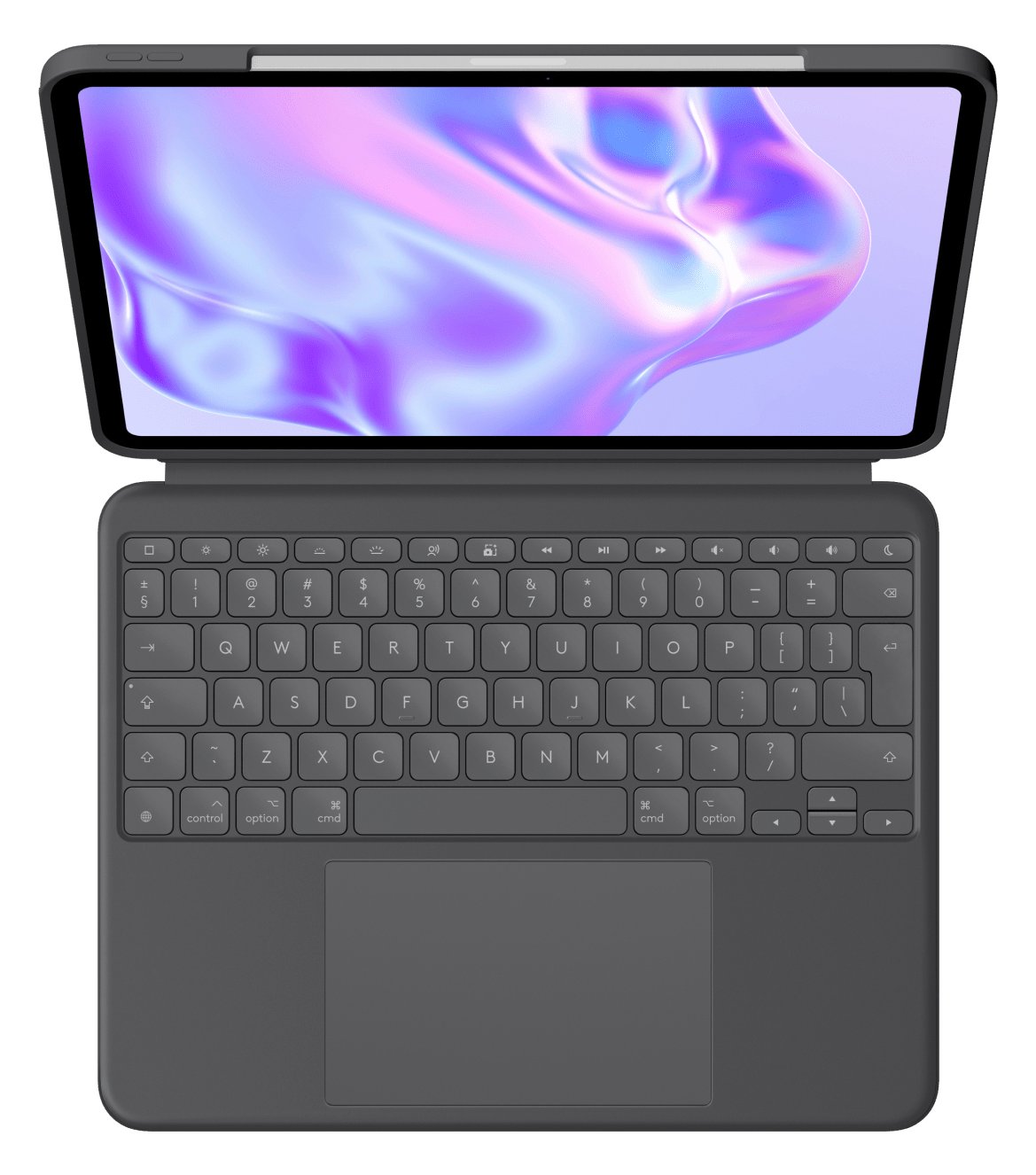 Logitech Combo Touch - Tastatur und Foliohülle - mit Trackpad - hintergrundbeleuchtet - TL: UK, QWERTY