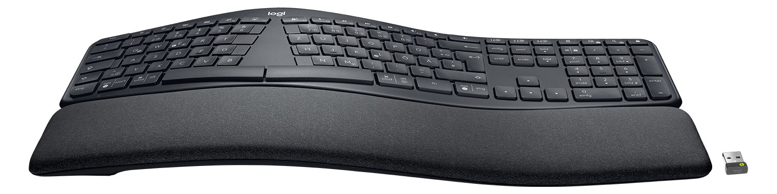 Logitech ERGO K860 Split Keyboard for Business - TL: Deutsch, QWERTZ