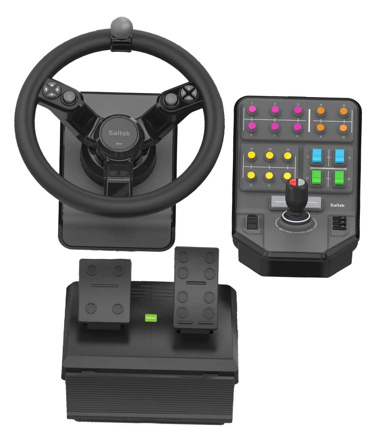 Logitech Heavy Equipment - G-Series - Lenkrad- und Pedale-Set