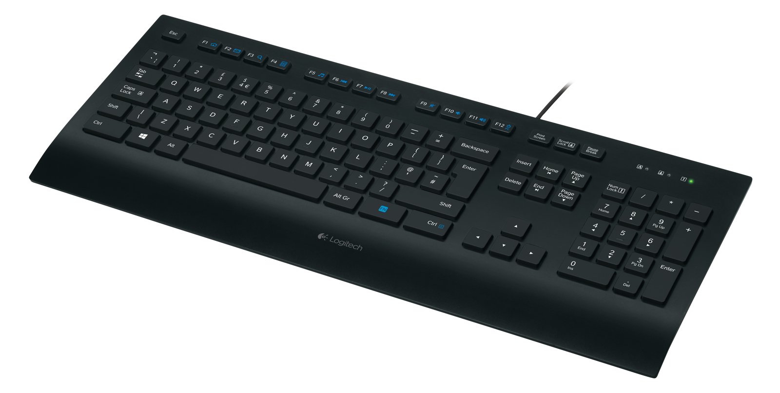 Logitech K280e - Tastatur - USB Schwarz - TL: Deutsch, QWERTZ
