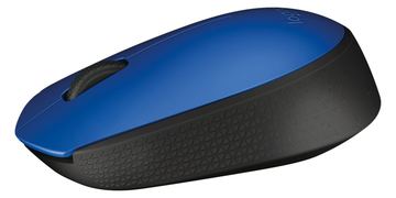 Logitech M171 - Maus - rechts- und linkshändig - kabellos - 2.4 GHz - kabelloser Empfänger (USB) - Schwarz-Blau von LumaTech