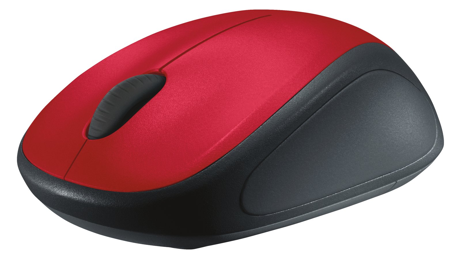 Logitech M235 - 2nd Generation - Maus - rechts- und linkshändig - optisch - kabellos - 2.4 GHz - Rot
