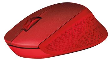 Logitech M330 SILENT PLUS - Maus - 3 Tasten - kabellos - 2.4 GHz - kabelloser Empfänger (USB) - Rot von LumaTech