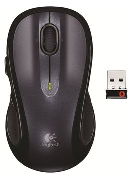 Logitech M510 - Maus - Für Rechtshänder - Laser - 5 Tasten - kabellos - 2.4 GHz - kabelloser Empfänger (USB) von LumaTech