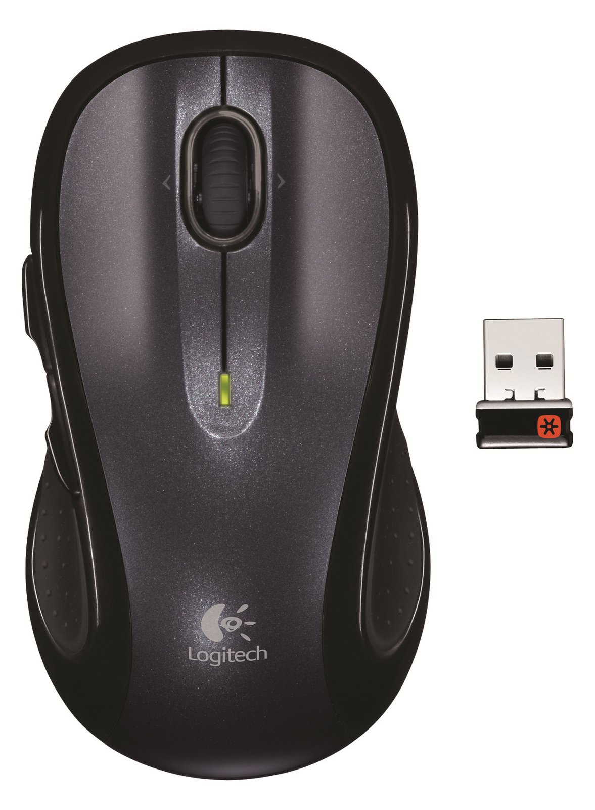Logitech M510 - Maus - Für Rechtshänder - Laser - 5 Tasten - kabellos - 2.4 GHz - kabelloser Empfänger (USB)