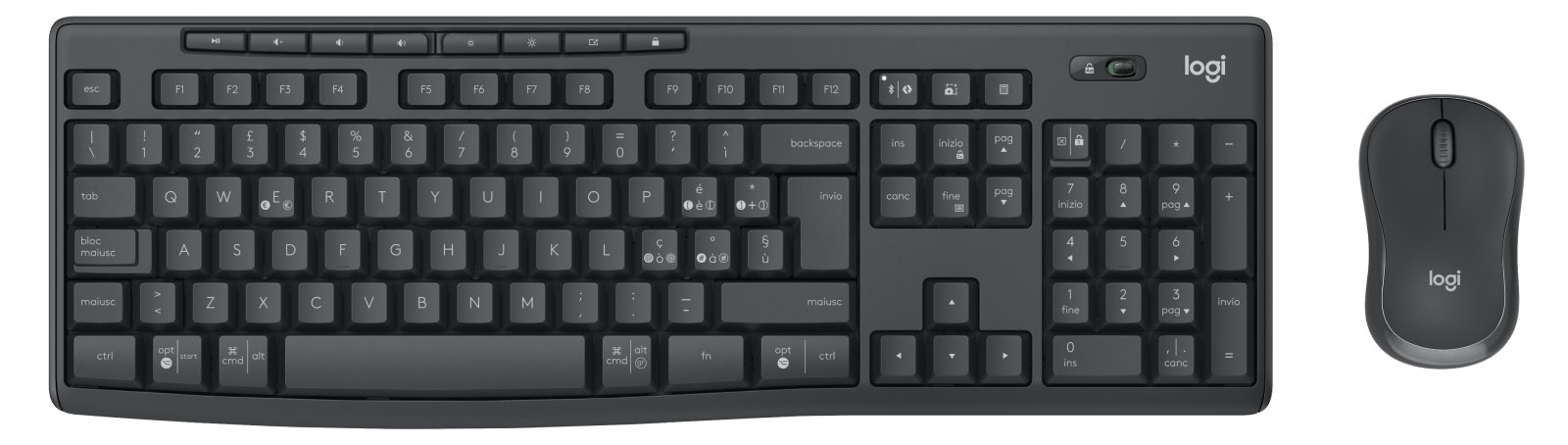 Logitech MK370 Combo for Business - Tastatur-und-Maus-Set - TL: Italienisch, QWERTY