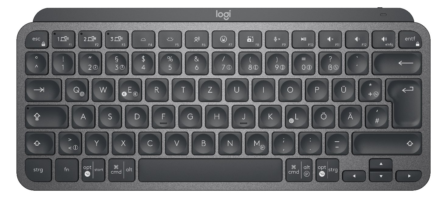 Logitech MX Keys Mini - Tastatur - hinterleuchtet - TL: Deutsch, QWERTZ