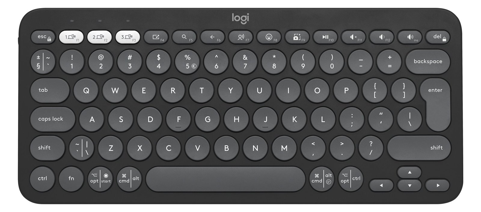 Logitech Pebble Keys 2 K380s - Tastatur - kabellos - TL: US, QWERTY