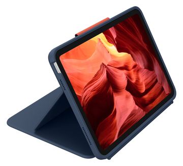 Logitech Rugged Combo 4 - Tastatur und Foliohülle - Classic Blue - für Apple 10.9-inch iPad - TL: Deutsch, QWERTZ von LumaTech