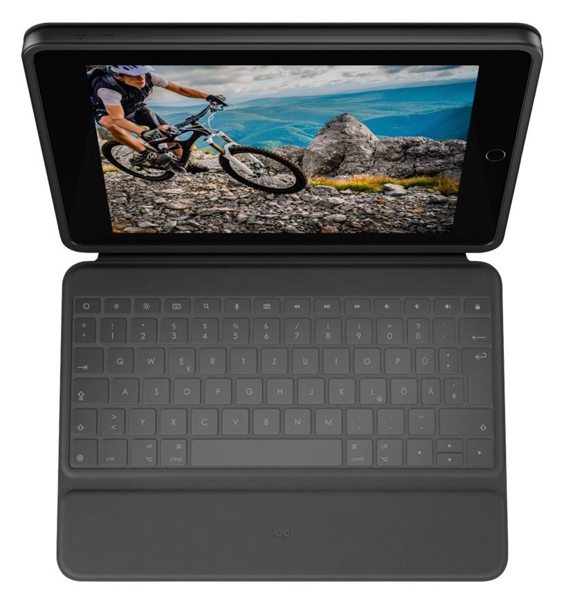 Logitech Rugged Folio - Tastatur und Foliohülle - für Apple 10.2-inch iPad  - TL: Nordisch, QWERTY