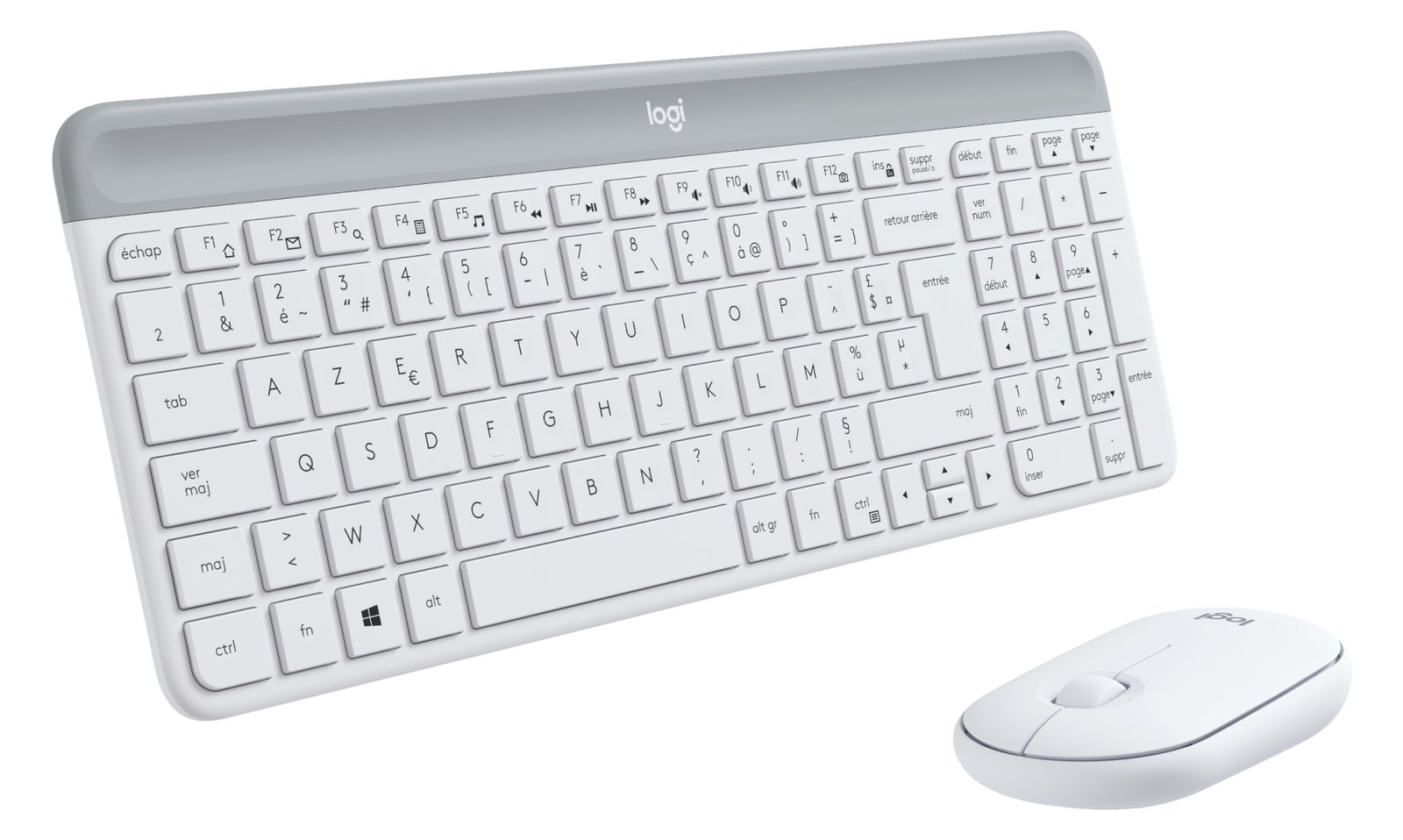 Logitech Slim Wireless Combo MK470 - Tastatur-und-Maus-Set - TL: Französisch, AZERTY