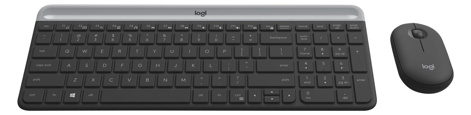 Logitech Slim Wireless Combo MK470 - Tastatur-und-Maus-Set - TL: Slowenisch, QWERTY