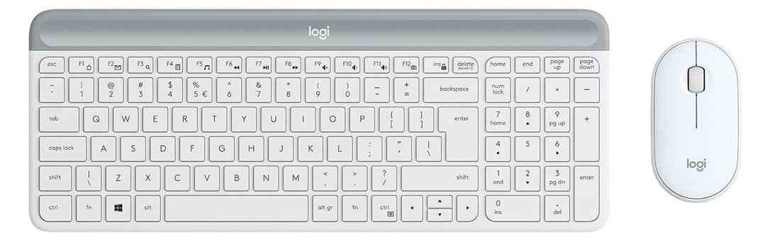 Logitech Slim Wireless Combo MK470 - Tastatur-und-Maus-Set - TL: US, QWERTY