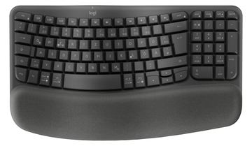 Logitech Wave Keys - Tastatur - kabellos - 2.4 GHz, Bluetooth LE - TL: Deutsch, QWERTZ von LumaTech
