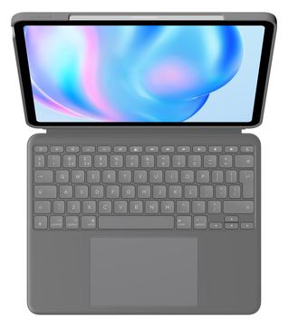 Logitech Combo Touch - Tastatur und Foliohülle - Oxford Gray Apple 13-inch iPad Air (M2) - TL: UK, QWERTY von LumaTech