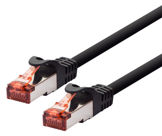 LOGON PROFESSIONAL PATCH CABLE CAT6 F/UTP - BLACK - Kabel - Netzwerk