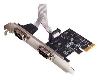 Longshine Controller PCIe 2x Seriell RS232 - Controller von LumaTech