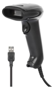 Manhattan 2D LED Barcodescanner 320mm 1.4m USB-Kabel schwarz von LumaTech