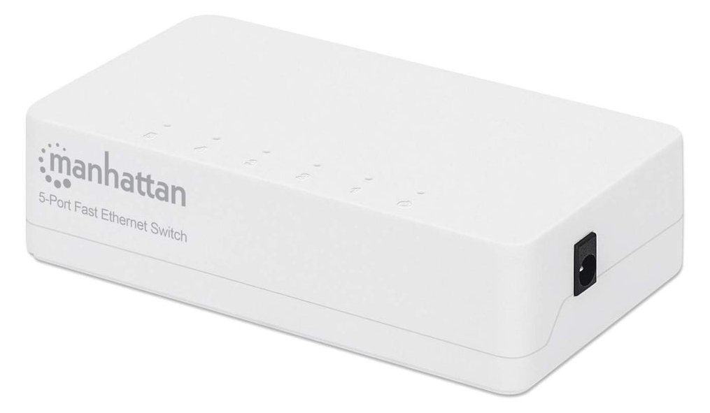 Manhattan 5-Port Fast Ethernet Switch, Plastic, Three Year Warranty, Box