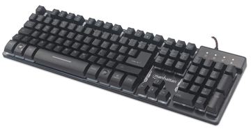 Manhattan Gaming USB Keyboard, Metal Base Edition, Rainbow-LED Backlighting - TL: Deutsch, QWERTZ von LumaTech